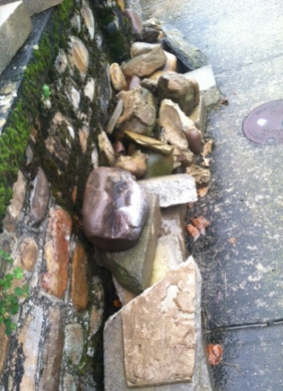Left over stones after repairs